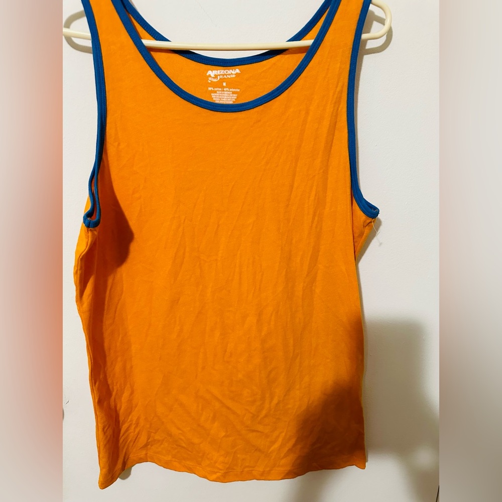 Arizona sleeves size M 60% cotton orange with blue